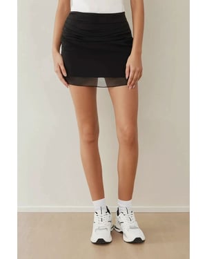 Aansluitend Mini Chiffon Rok