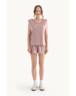 Middelhoge Treksluiting Basis Shorts