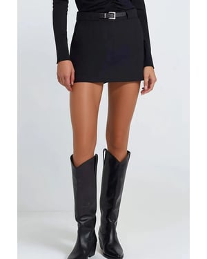 Hoge taille mini skorts