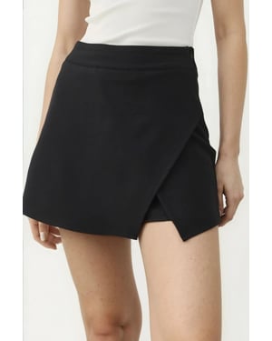 Hooggetailleerde Mini Skorts