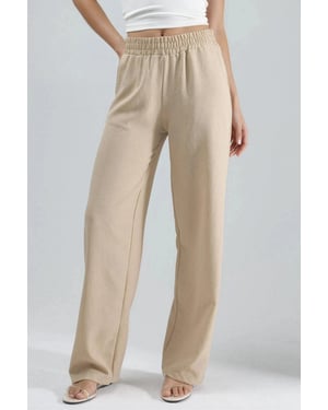 Elastische Taille Rechte Broek