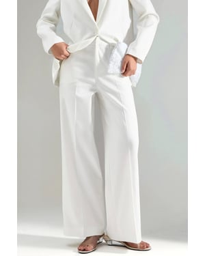 Hoge Taille Rechte Pijp Bengalin Broek
