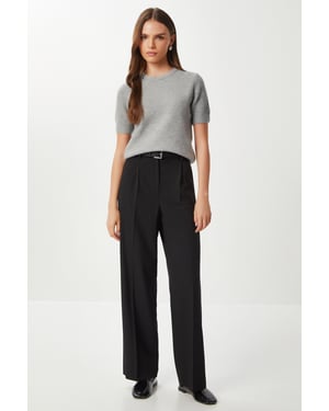 Gestrikte Rechte Pantalon
