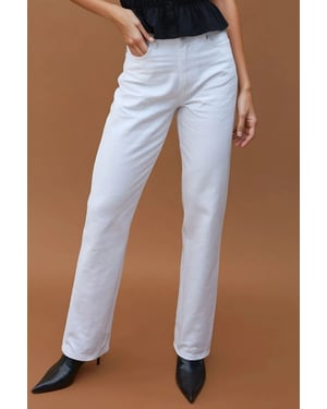 Hoge Taille Rechte Jeans