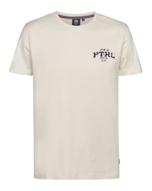 Petrol Industries - Heren Jersey T-shirt met print Oro - Wit
