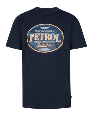 Petrol Industries - Jongens Jersey T-shirt met print Nopal - Blauw