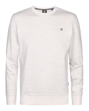 Petrol Industries - Heren Sweater met ronde hals Rapido - Wit