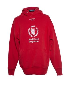 Balenciaga, Wereldvoedselprogramma hoodie in het rood