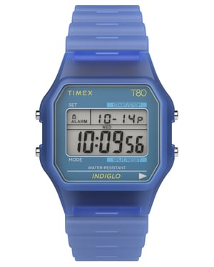 Timex T80 Unisex Horloge Blauw TW2Y34200
