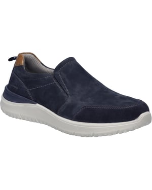 JOSEF SEIBEL Heren Lage schoen Wales 04 in blauw