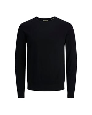 Jack & Jones Trui Emil Knit Crew Neck  Zwart