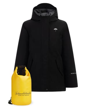 Schmuddelwedda Anorak + Tagesrucksack - SET Meisjes zwart