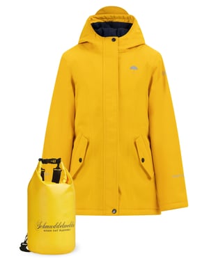 Schmuddelwedda Anorak + Tagesrucksack - SET Meisjes donkergeel