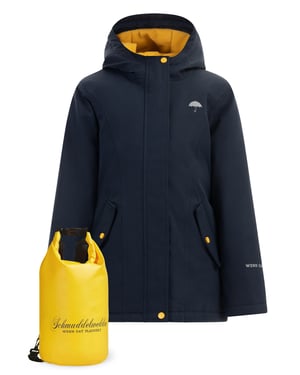 Schmuddelwedda Anorak + Tagesrucksack - SET Meisjes marine