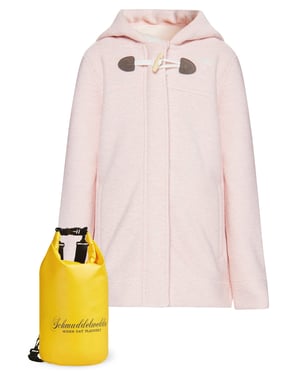 Schmuddelwedda Mantel + Tagesrucksack - SET Meisjes Pastelroze melange