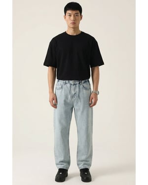 Ontspannen Fit Denim Broek