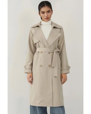Dubbelzijdige Lange Trenchcoat
