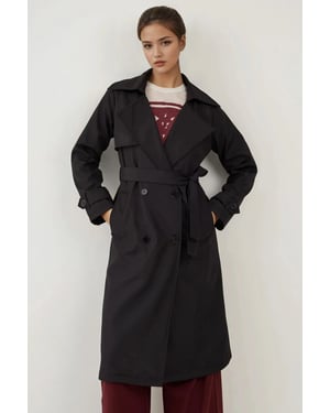 Dubbelzijdige Lange Trenchcoat