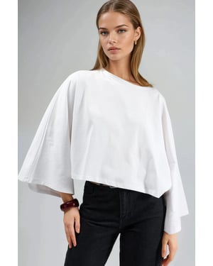 Losse Fit Bootneck Blouse