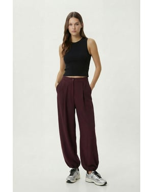 Hoge Taille Plissé Salwar Broek