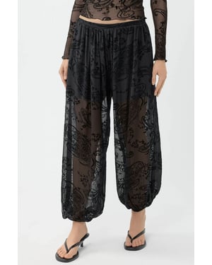 Ontspannen Pas Flockprint Tull Broek