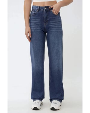 Hoge Taille Recht Gesneden Jeans