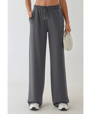 Zachte Modal Touch Wijde Leg Joggingbroek