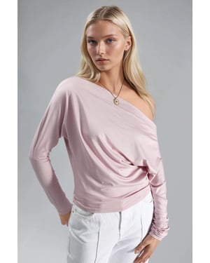Boothals Drapé Blouse