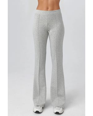 Geribbelde Elastische Uitlopende Broek
