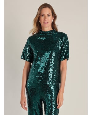 YEST Philomena Essential Tops  Teal Green