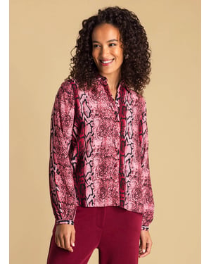 IVY BEAU Alisha Tops  Dark Red/Multicolour