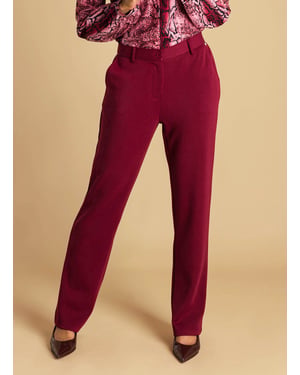 IVY BEAU Ayana Bottoms  Dark Red