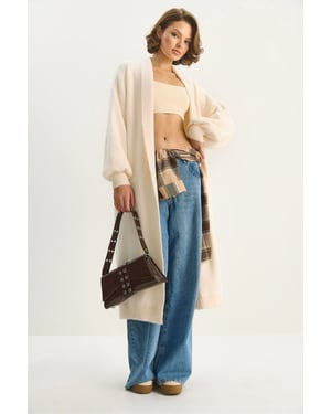 Overmaat Brei Cardigan