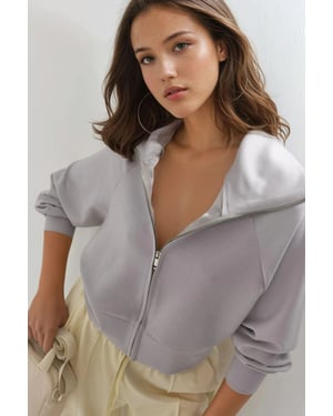 Ontspannen Pasvorm Met Rits Sweatshirt