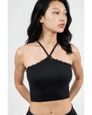 Halternek Ribbel Croptop