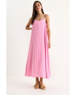 Maxi V-hals Jurk