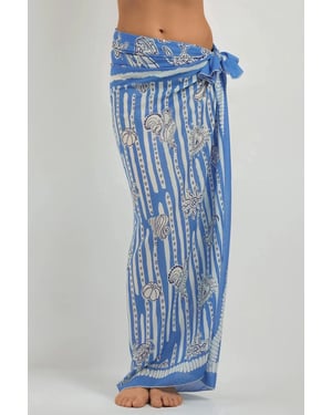 Geprinte Strand Maxi Cover-Up