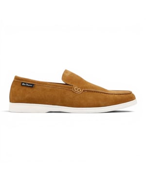 Ben Sherman Tan Suède Loafer Schoenen Voor Heren - Amarillo
