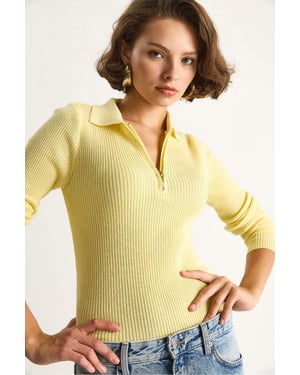 Sweater met Ritssluiting kraag