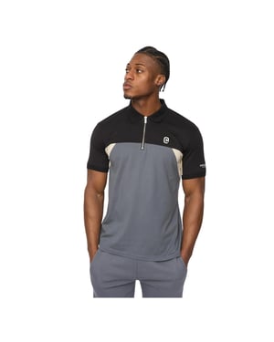 Crosshatch Heren Castlebay Polo Shirt (Slate)