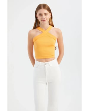 Halternekkruis voor Crop top