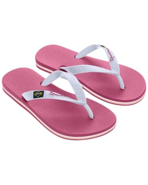 Ipanema Kinder/Kids Klasse Brasil Teenslippers (Roze)