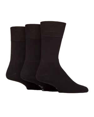 3-Pack Heren Bamboosokken Zacht Ademend Verstevigd Crew Sokken
