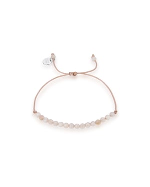 Luxenter 925 Sterling zilveren armband met gerhodineerde witte jade - Aquisa
