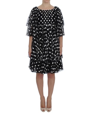 Dolce Gabbana stippen tulle mini-jurk