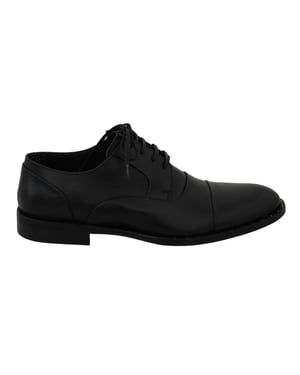 Dolce & Gabbana Zwarte Leren Derby Formele Schoenen