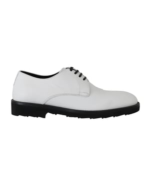 Dolce & Gabbana Witte Leren Derby Formele Schoenen