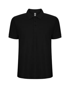 Roly Heren Pegaso Premium Effen Polo Shirt (Zwart)