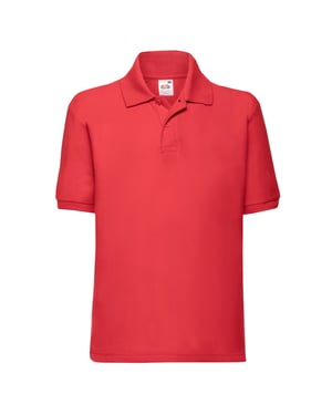 Fruit of the Loom Kinder/Kinder 65/35 Poloshirt (Rood)