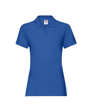 Fruit of the Loom Dames/Dames Premium Effen Poloshirt (Koningsblauw)